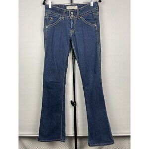 Hudson Medium Blue‎ Wash Denim Signature Boot Cut Low Rise Women's Jeans Size 27